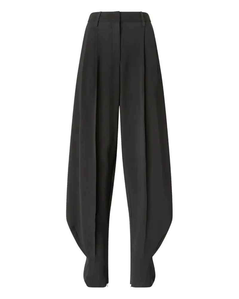 Genny Plissierte Hose - Schwarz Schwarz