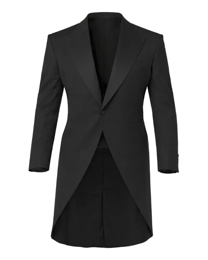 Corneliani peak-lapel wool tailcoat - Schwarz Schwarz