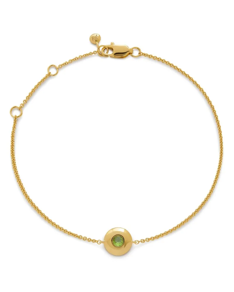 Monica Vinader August Birthstone Armband aus 18kt Gelbgold-Vermeil Gold