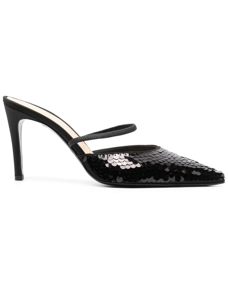FESTA Milano Mules mit spitzer Kappe 90mm - Schwarz Schwarz