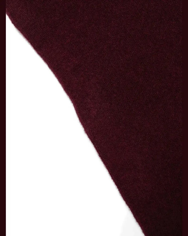 Roberto Collina Gestrickter dreieckiger Schal - Rot Rot
