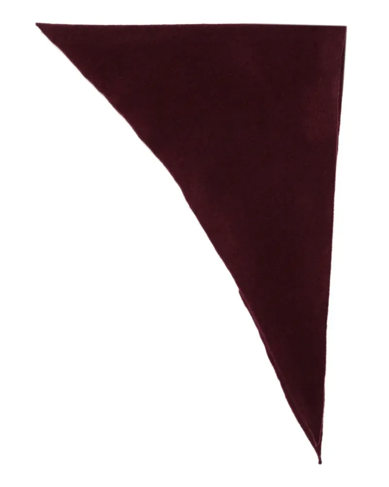 Roberto Collina Gestrickter dreieckiger Schal - Rot Rot