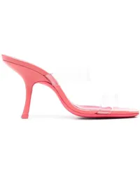 by FAR Mules mit transparenten Riemen 95mm Rosa