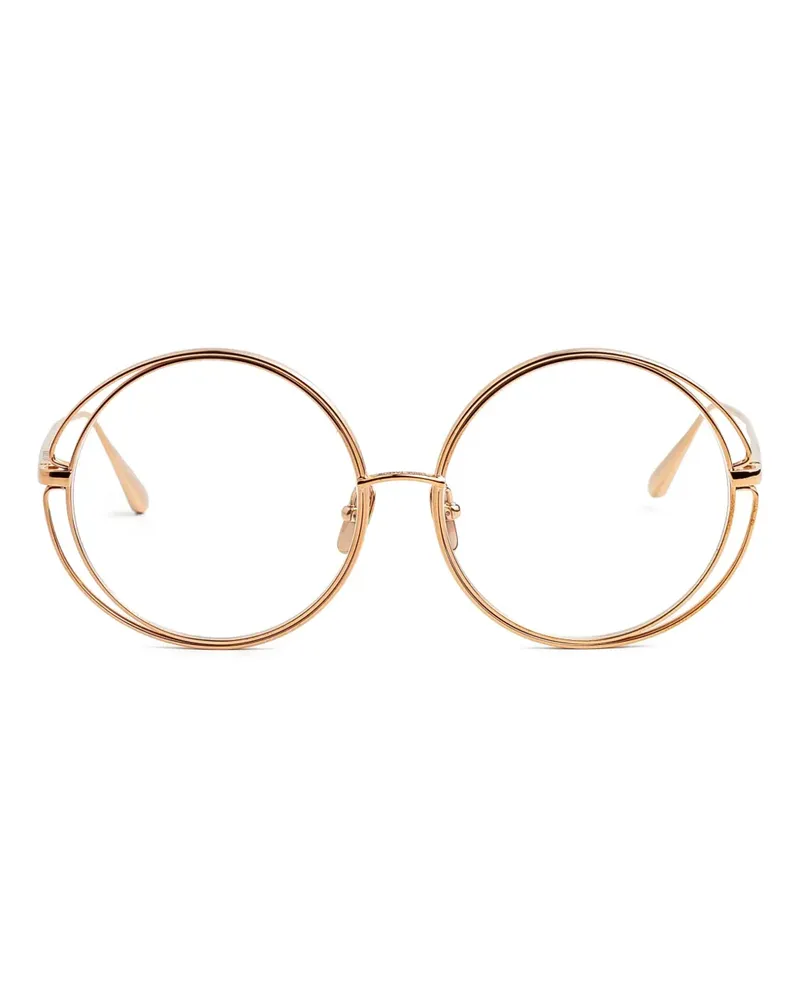 Linda Farrow Selene Brille mit rundem Gestell - Rosa Rosa