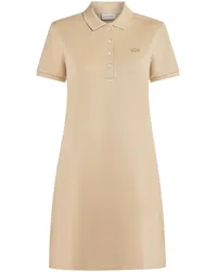 Lacoste Poloshirtkleid mit Logo-Stickerei Nude