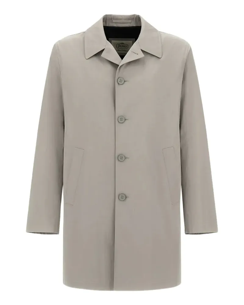 Herno Mantel mit eingefassten Taschen - Grau Grau