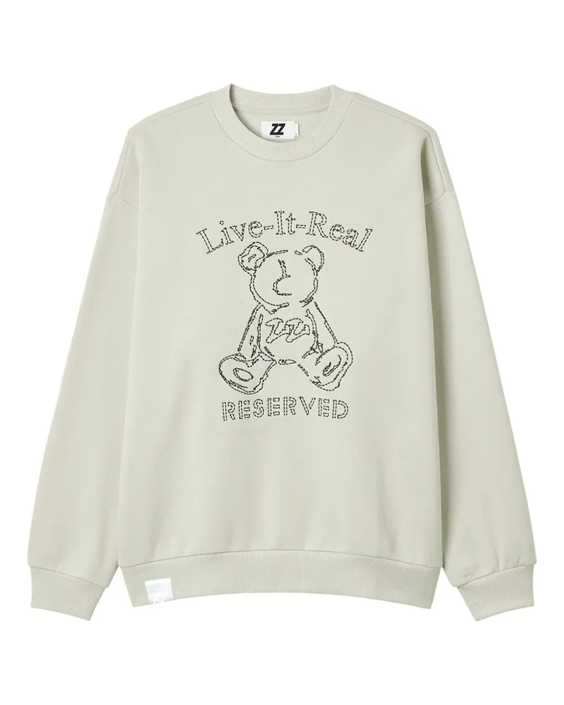 Izzue Sweatshirt mit Teddy-Stickerei - Nude Nude