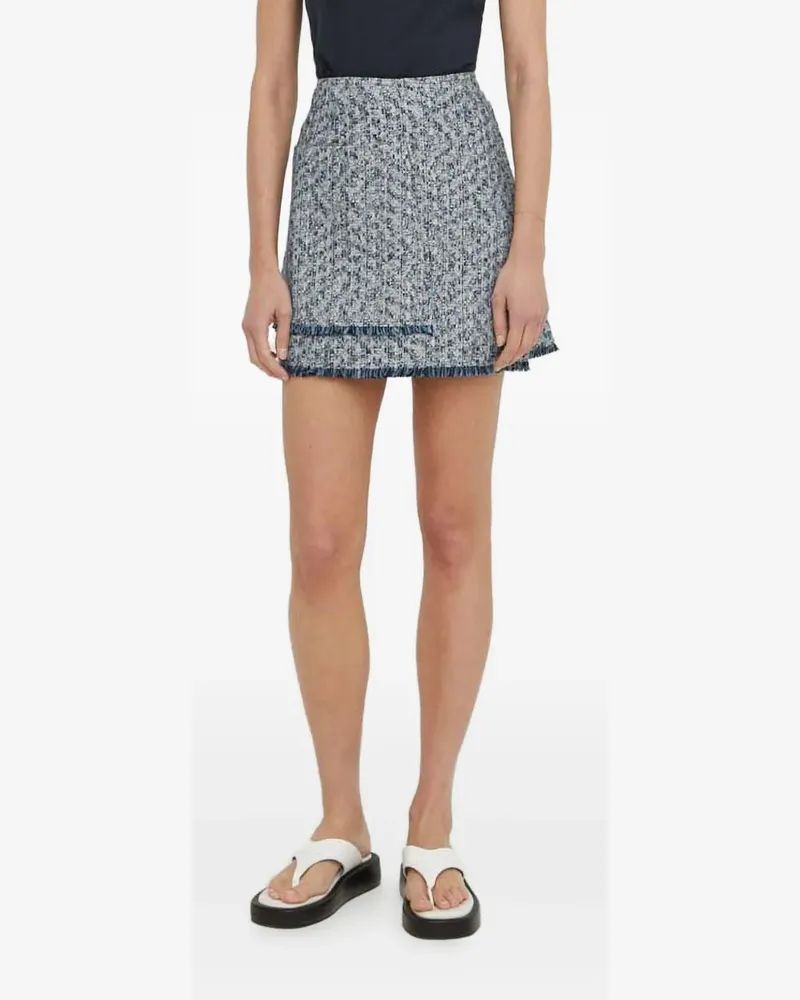 Samsøe & Samsøe Salinez Minirock mit Fransentasche - Blau Blau