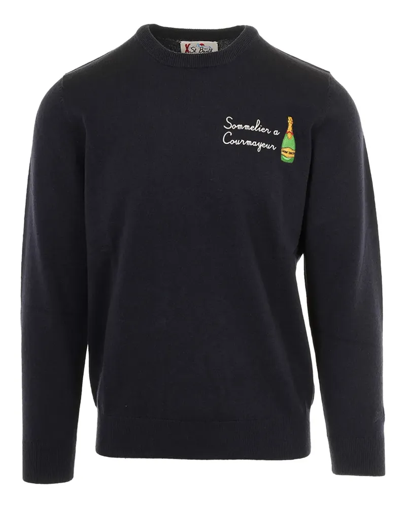 MC2 Saint Barth Heron Pullover mit rundem Ausschnitt - Blau Blau