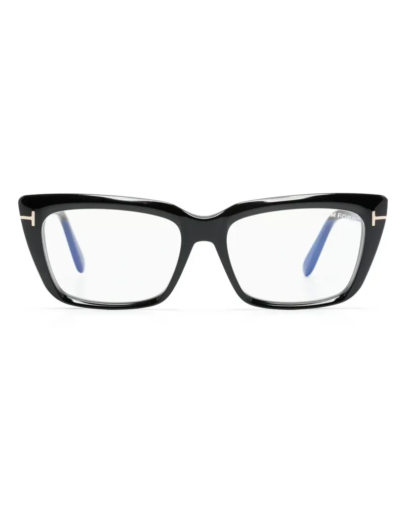 Tom Ford Brille mit eckigem Gestell - Schwarz Schwarz