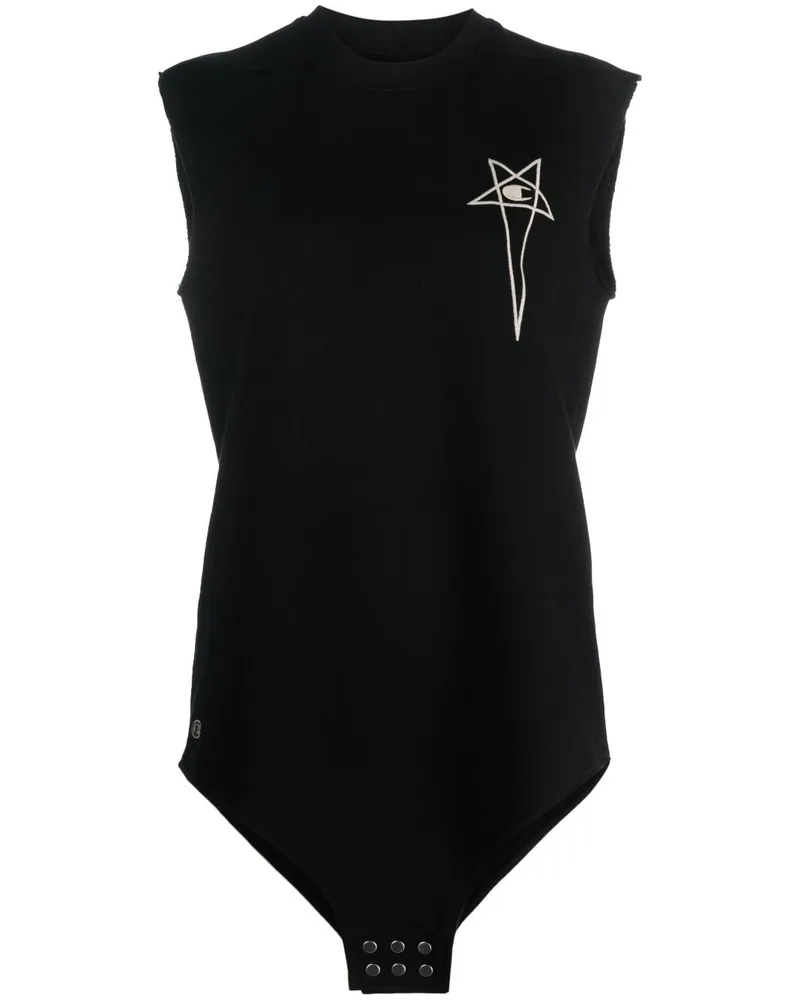 Rick Owens Tanktop mit Logo-Stickerei - Schwarz Schwarz