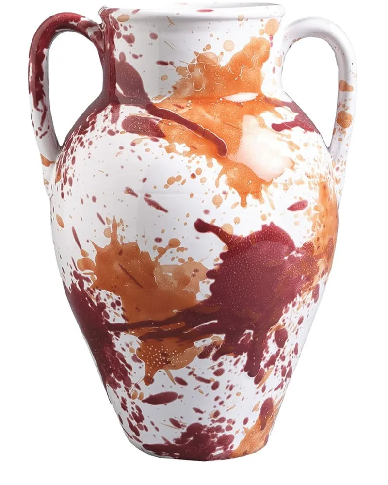 CABANA Apulia Amphora aus Keramik (32cm x 20,5cm Weiß