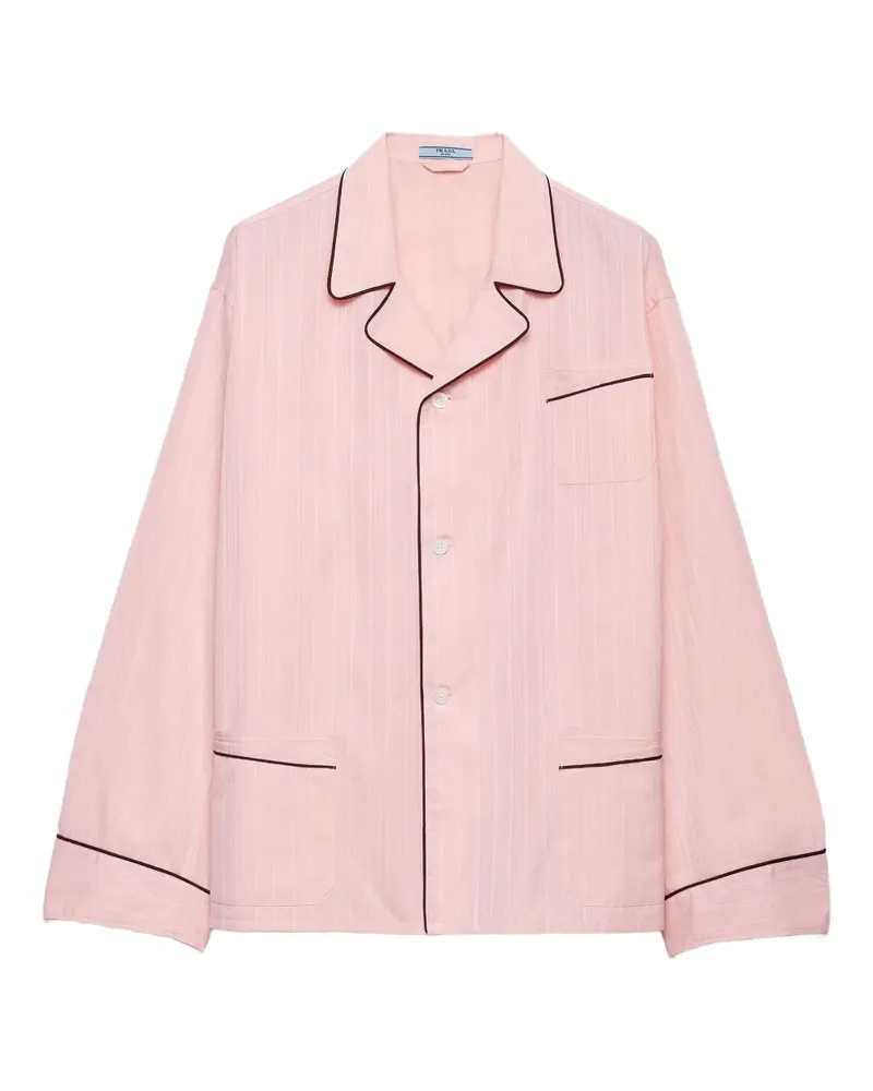 Prada Hemd mit Paspelierung - Rosa Rosa
