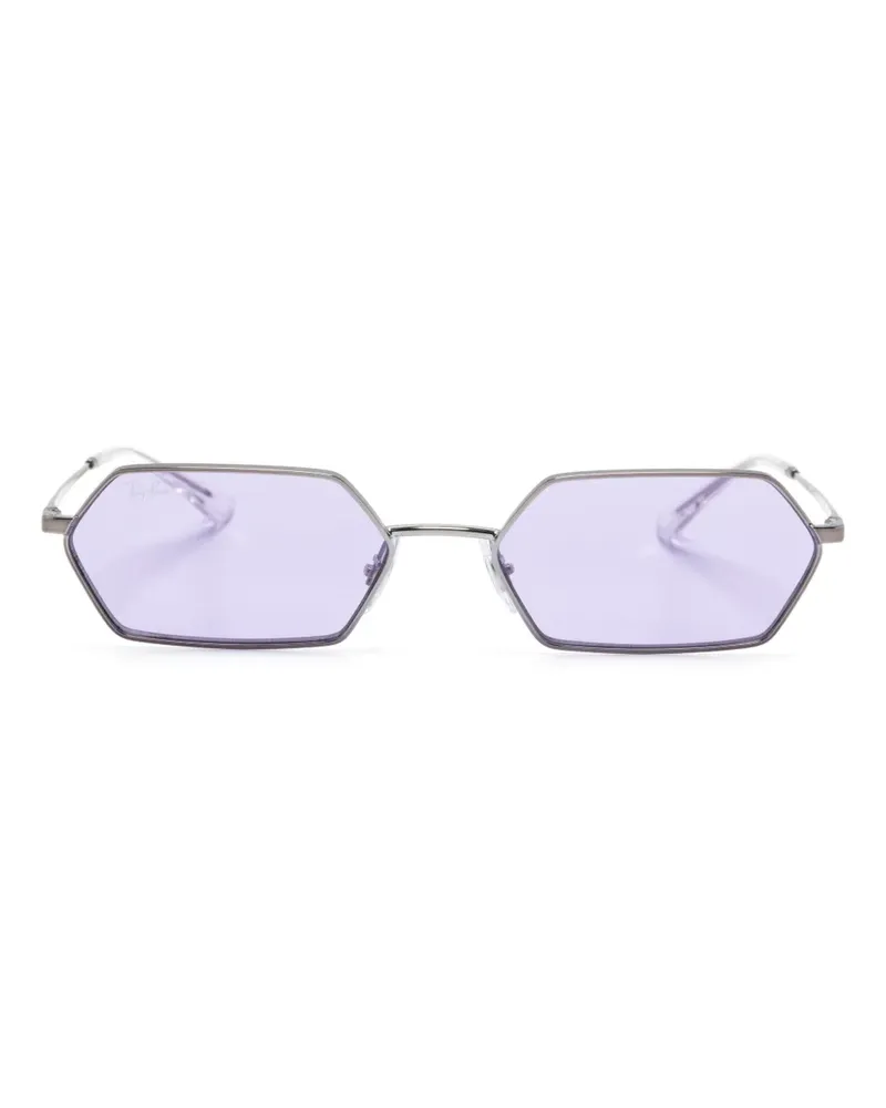 Ray Ban Yevi Sonnenbrille mit geometrischem Gestell - Silber Silber