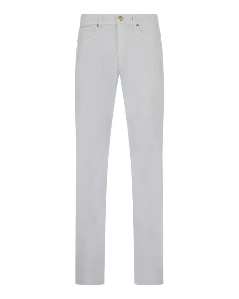 Incotex Chino mit Logo-Patch - Blau Blau