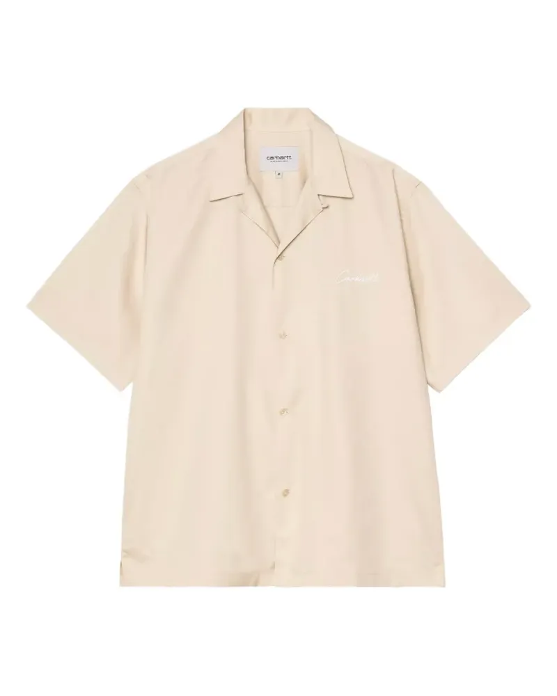 Carhartt WIP Kurzärmeliges Delray Hemd - Nude Nude