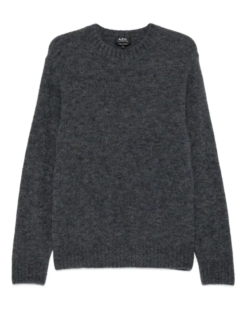 A.P.C. Pullover mit Rundhalsausschnitt - Grau Grau