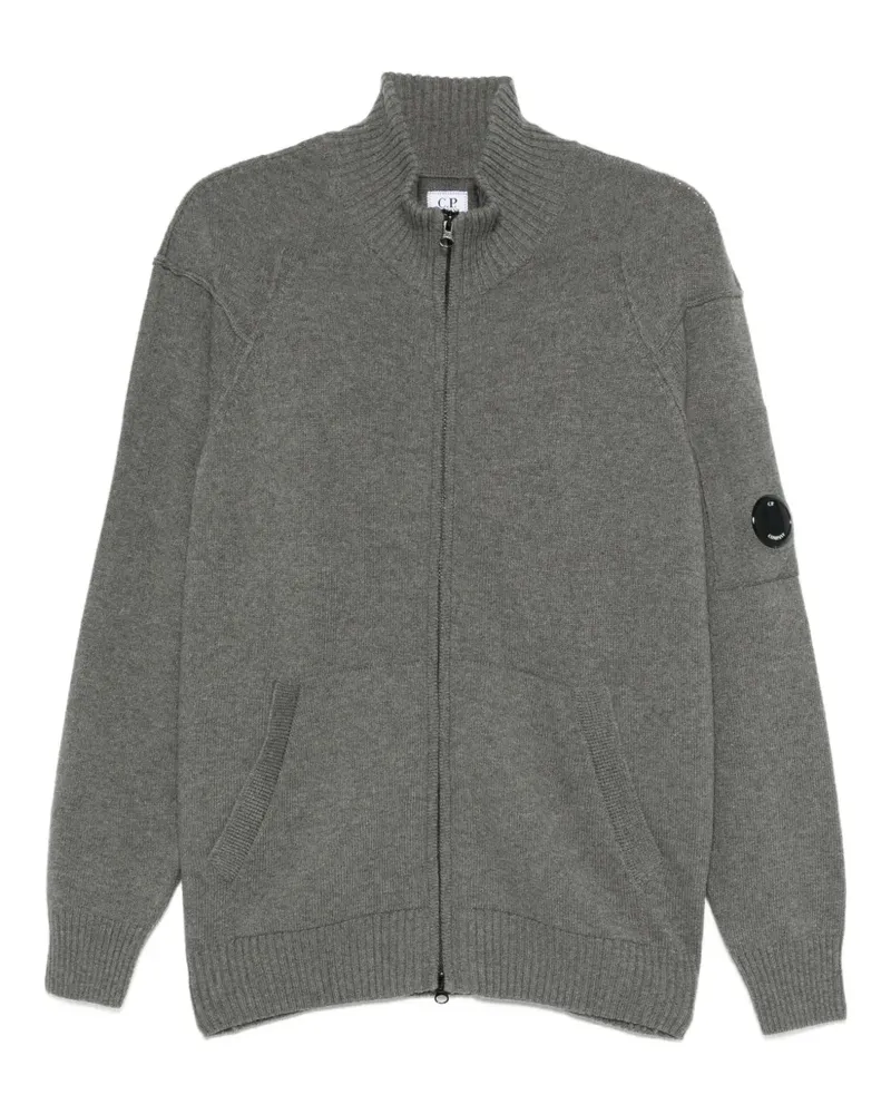 C.P. Company Cardigan mit Linsen-Detail - Grau Grau