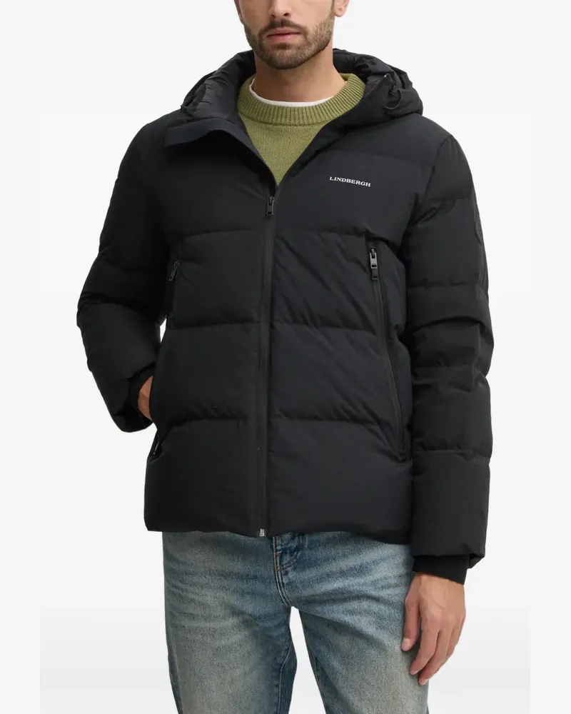 Lindbergh Gefütterte Kapuzenjacke - Schwarz Schwarz