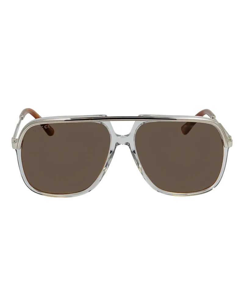 Gucci pilot-frame sunglasses - Grau Grau