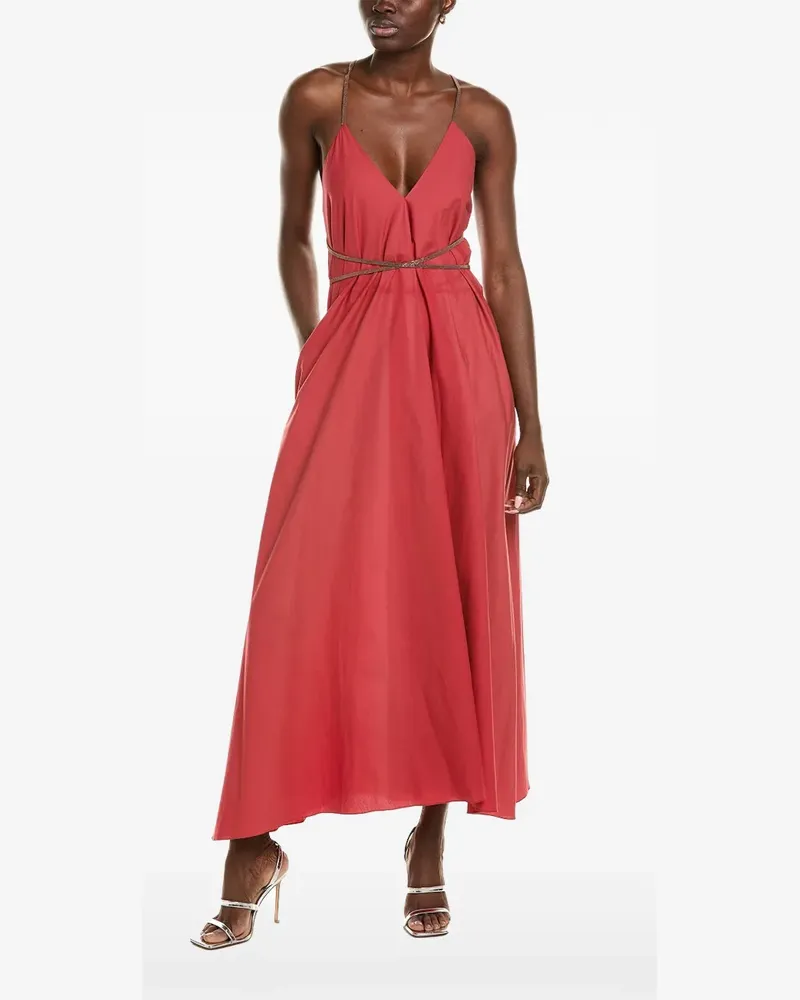Brunello Cucinelli strappy maxi dress - Rot Rot