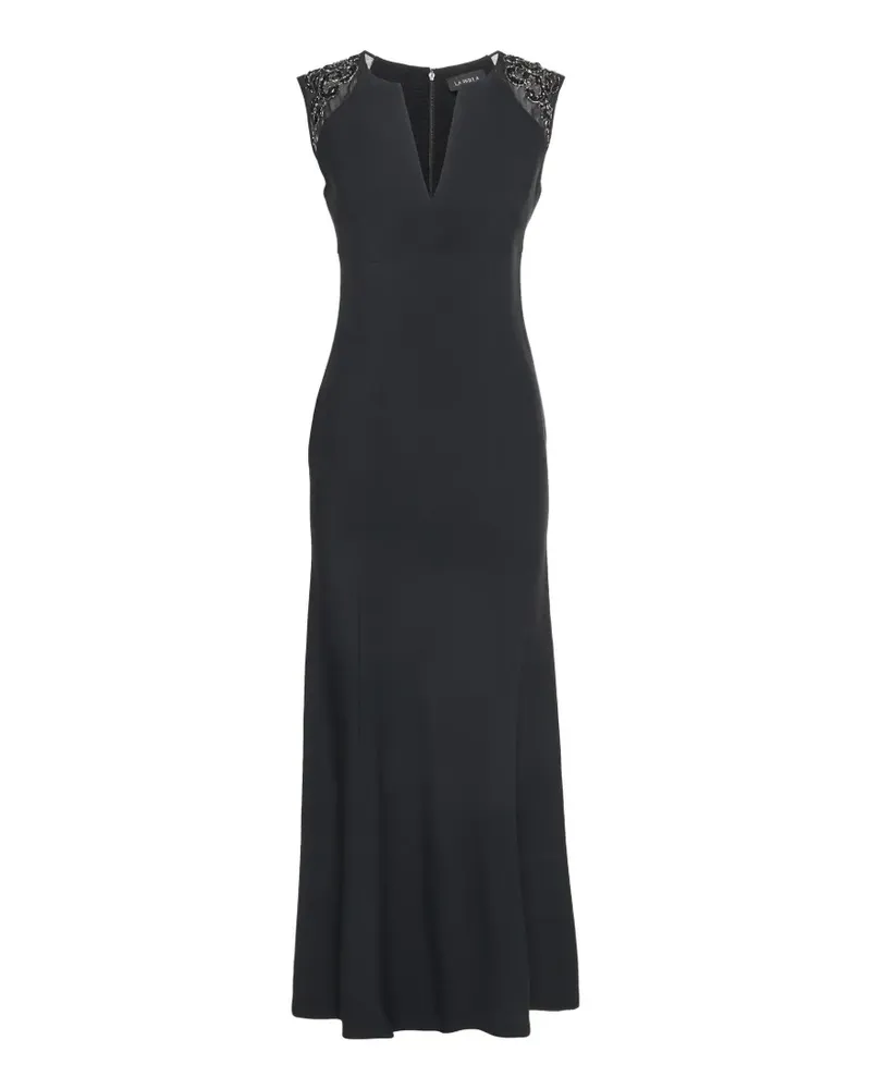La Perla Verziertes Krepp-Maxikleid - Schwarz Schwarz
