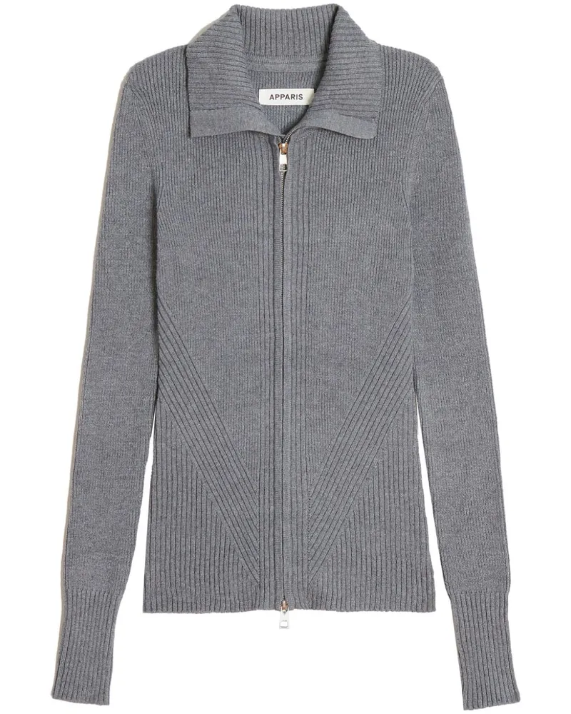 APPARIS Cardigan mit Reißverschluss - Grau Grau