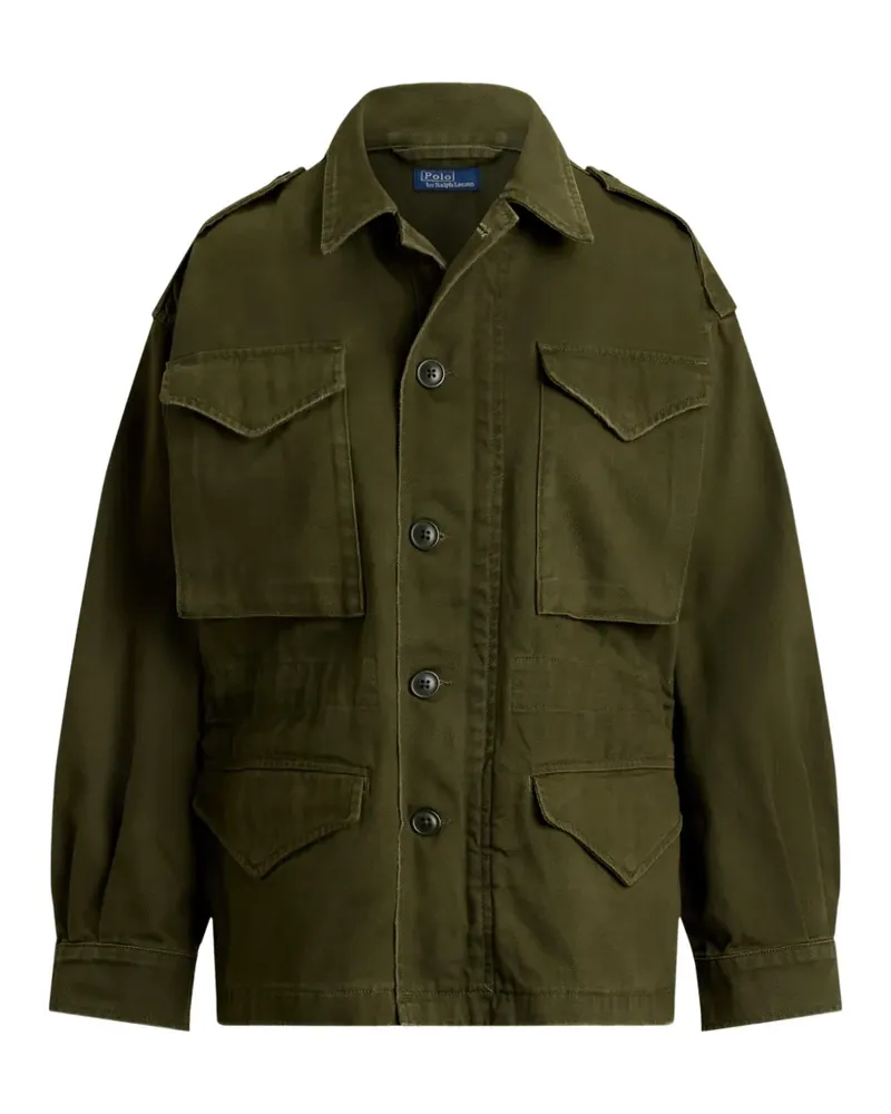 Ralph Lauren Cropped-Jacke im Utility-Look - Grün Grün