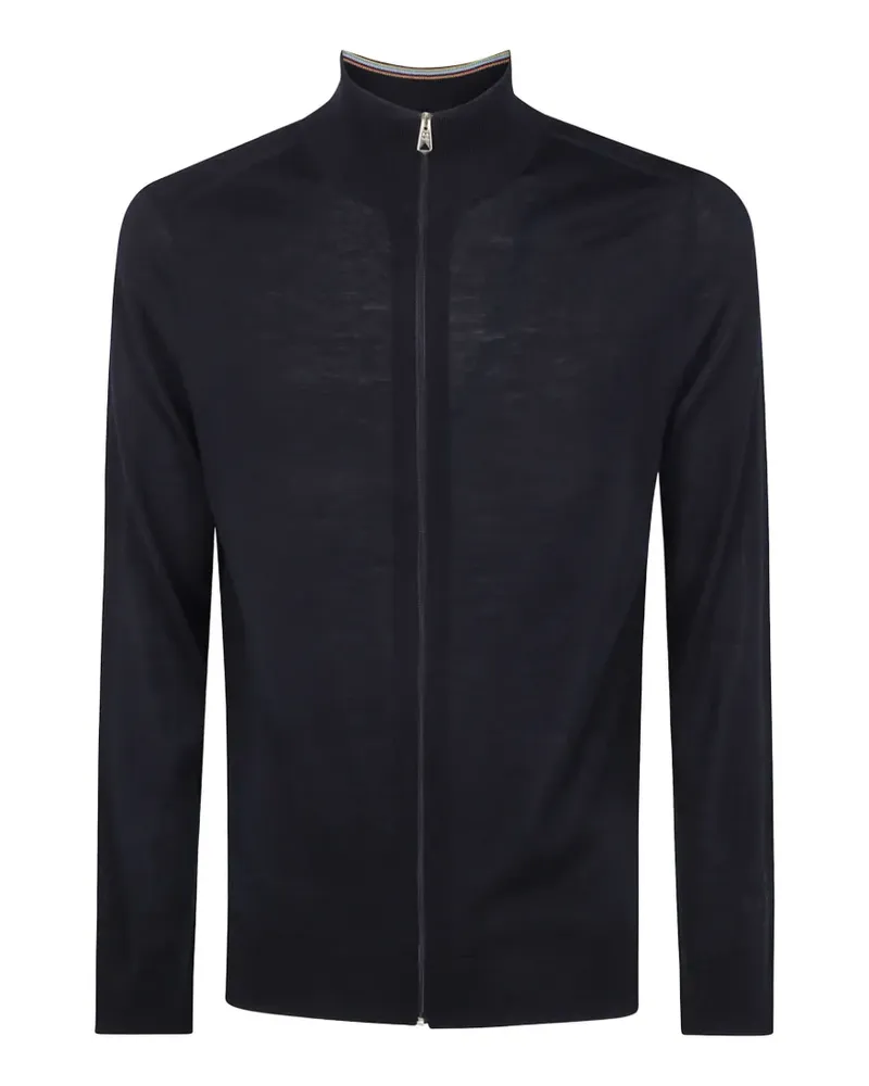 Paul Smith zip-up high-neck cardigan - Blau Blau