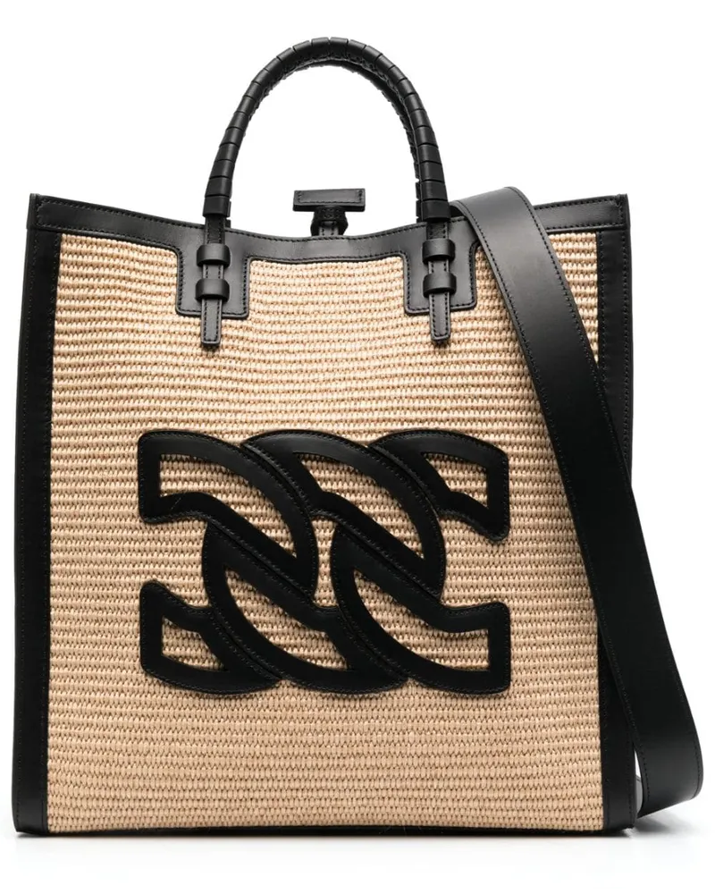 Casadei Handtasche mit Logo - Nude Nude