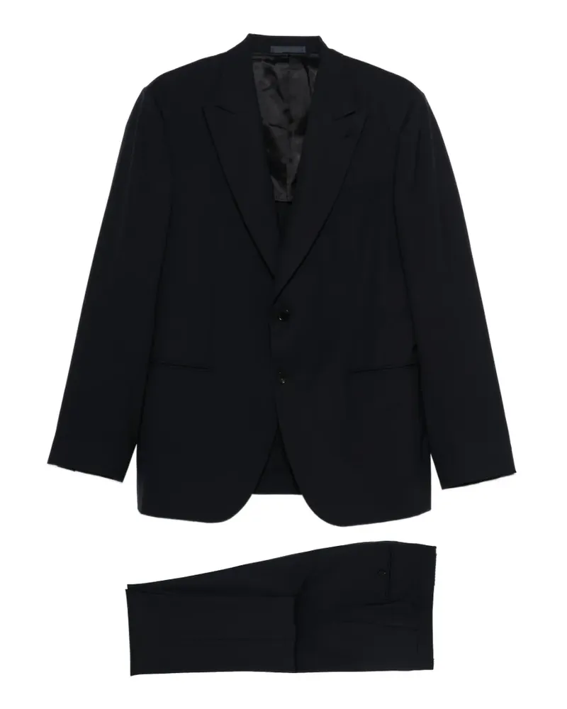 Caruso Norma peak-lapel suit - Blau Blau