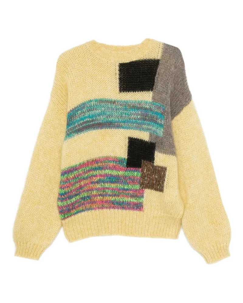 Magliano Pasta Pullover mit Intarsien-Muster - Gelb Gelb