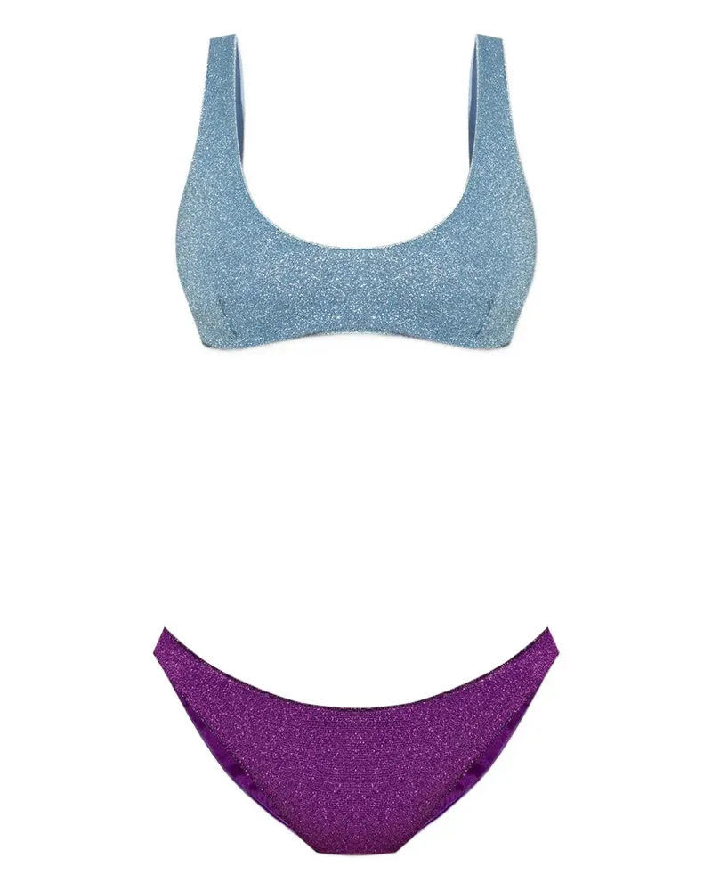 Oséree Bikini mit Glitter-Detail - Blau Blau