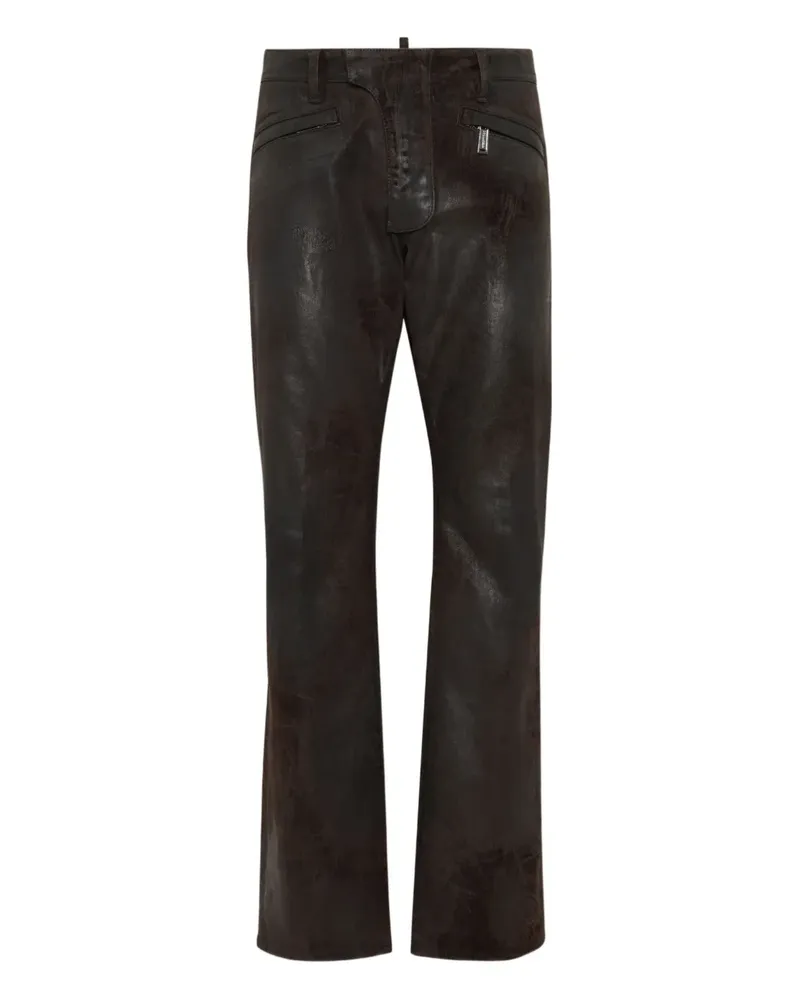 Dsquared2 Hose aus Leder - Braun Braun