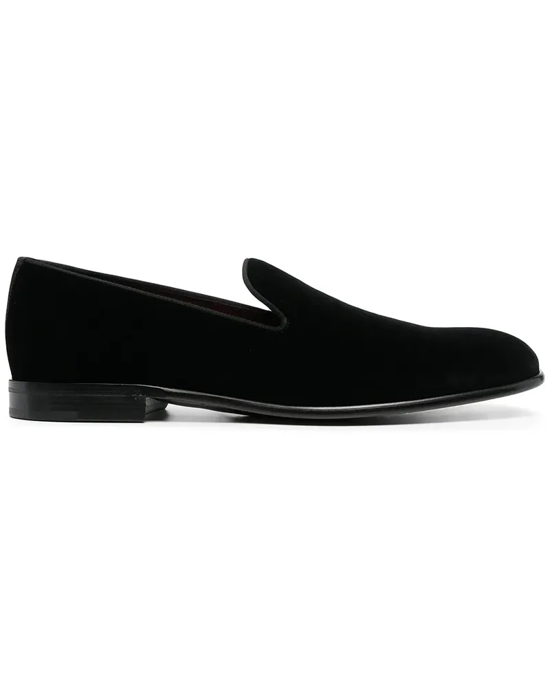 Dolce & Gabbana Loafer in Samtoptik - Schwarz Schwarz