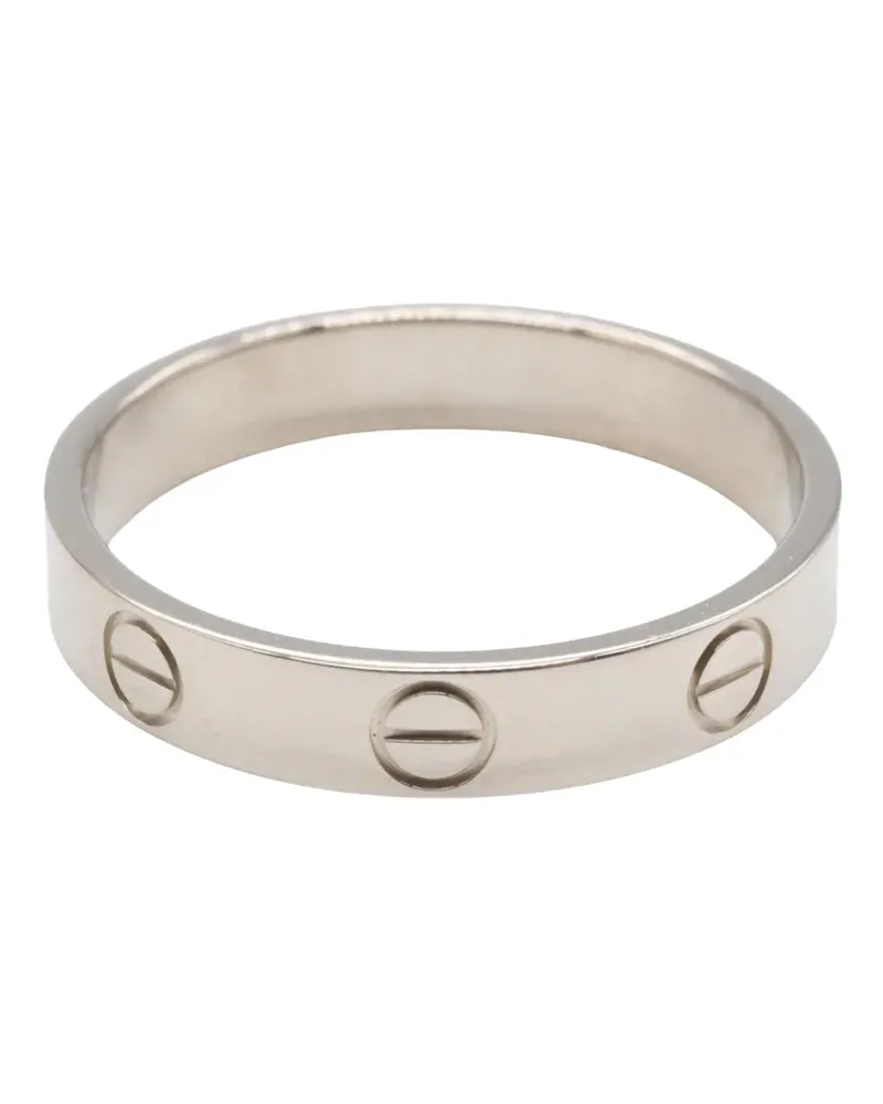 Cartier 2010-2025 kleiner 18kt Love Weißgoldring - Silber Silber