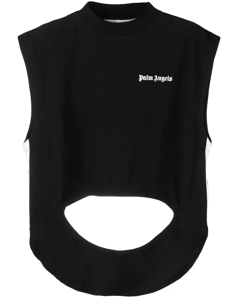 Palm Angels T-Shirt mit Logo - Schwarz Schwarz