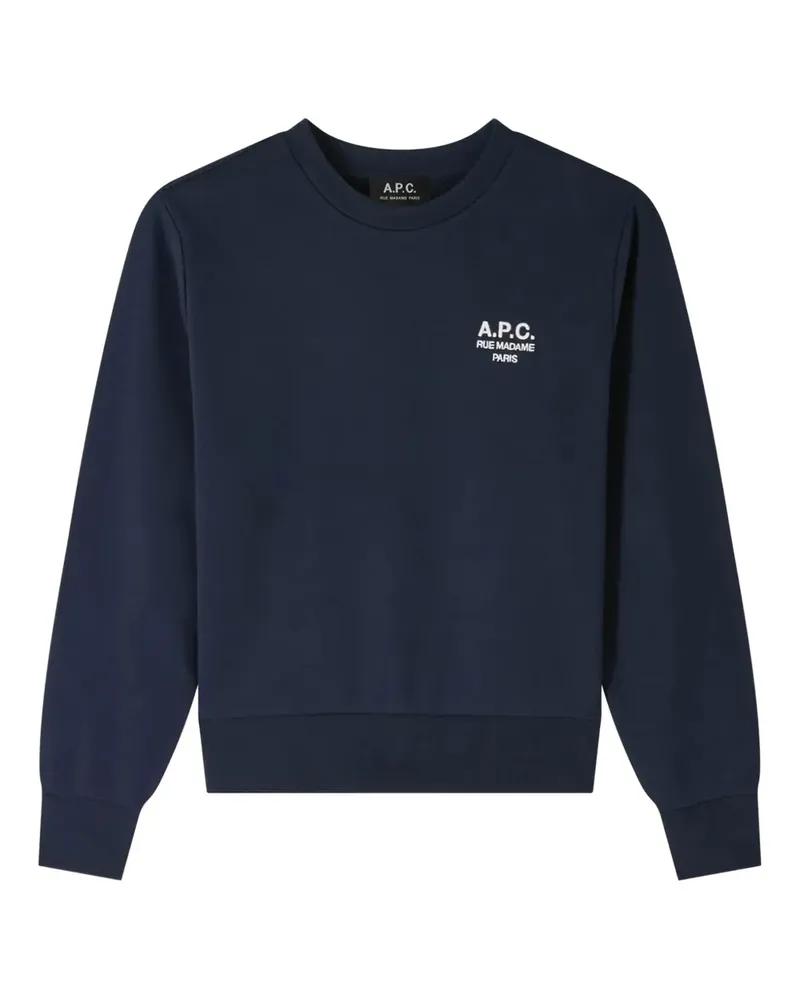 A.P.C. Kastiges Rue Madame Sweatshirt - Blau Blau
