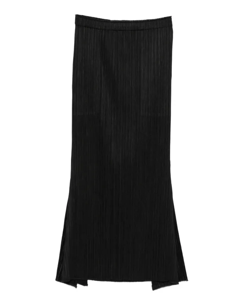 Issey Miyake Ole! flared pleated midi skirt - Schwarz Schwarz