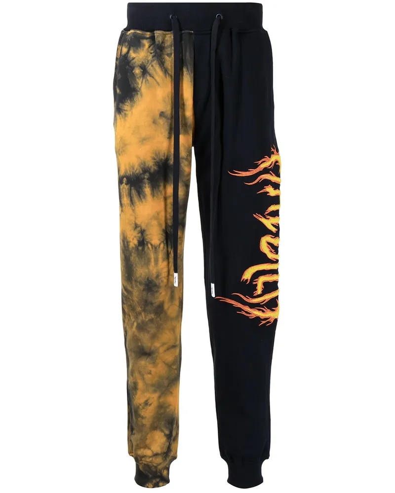 Haculla Jogginghose mit Batik-Print - Schwarz Schwarz