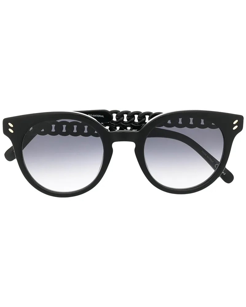 Stella McCartney Sonnenbrille mit Kette - Schwarz Schwarz