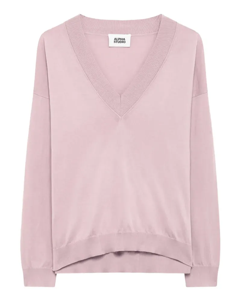 Alpha Studio V-neck sweater - Rosa Rosa