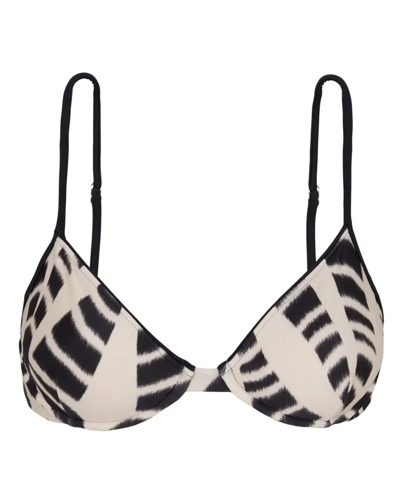 Lenny Niemeyer Triangel-Bikinioberteil mit Print - Schwarz Schwarz