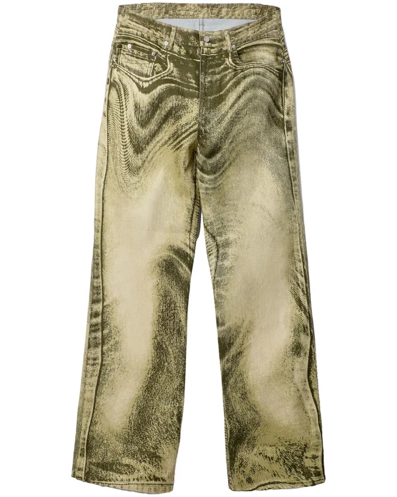 Camper Jeans mit abstraktem Muster - Grün Grün