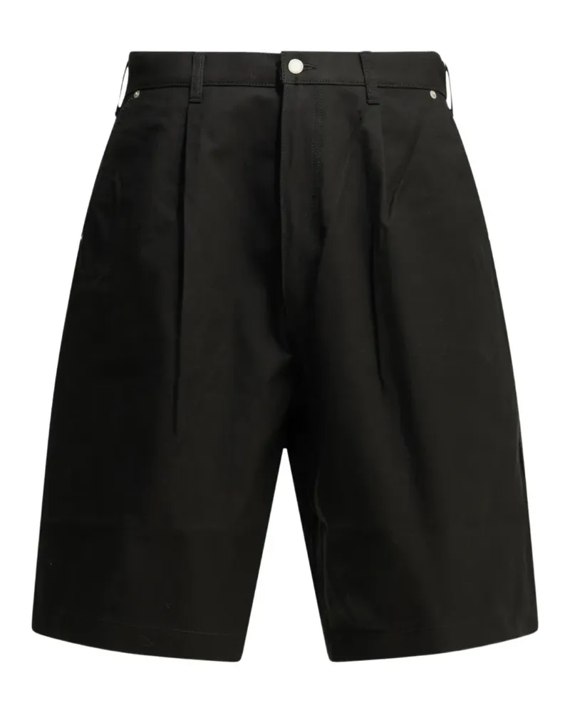Comme des Garçons pleated cotton shorts - Schwarz Schwarz