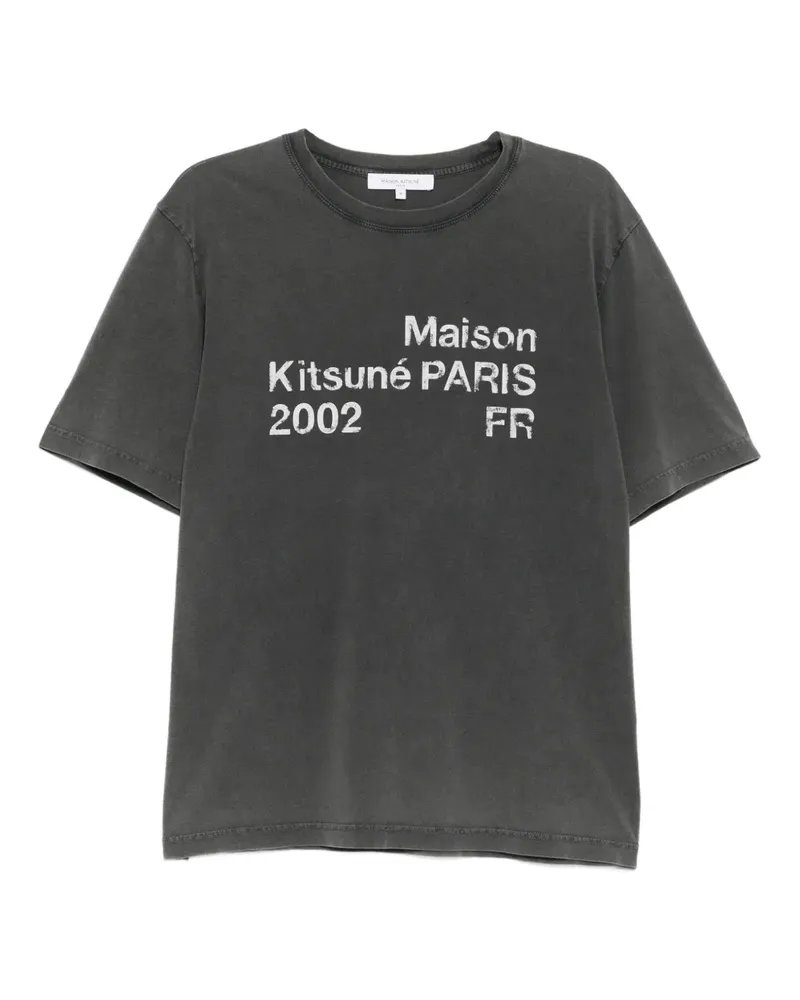 Kitsuné 2002 faded T-shirt - Grau Grau