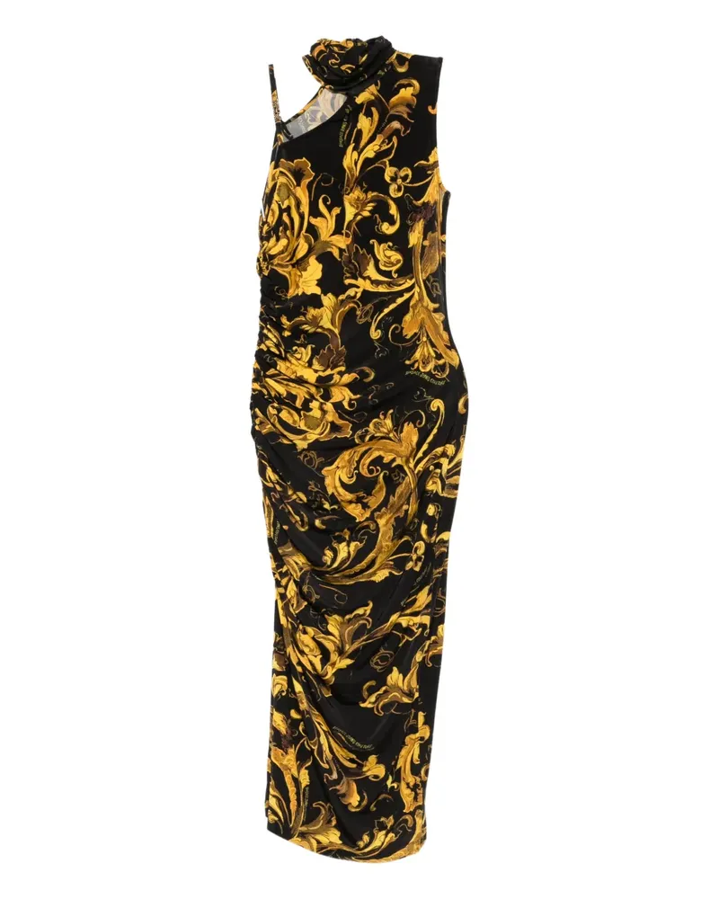 Versace Jeans Barocco-print dress - Schwarz Schwarz
