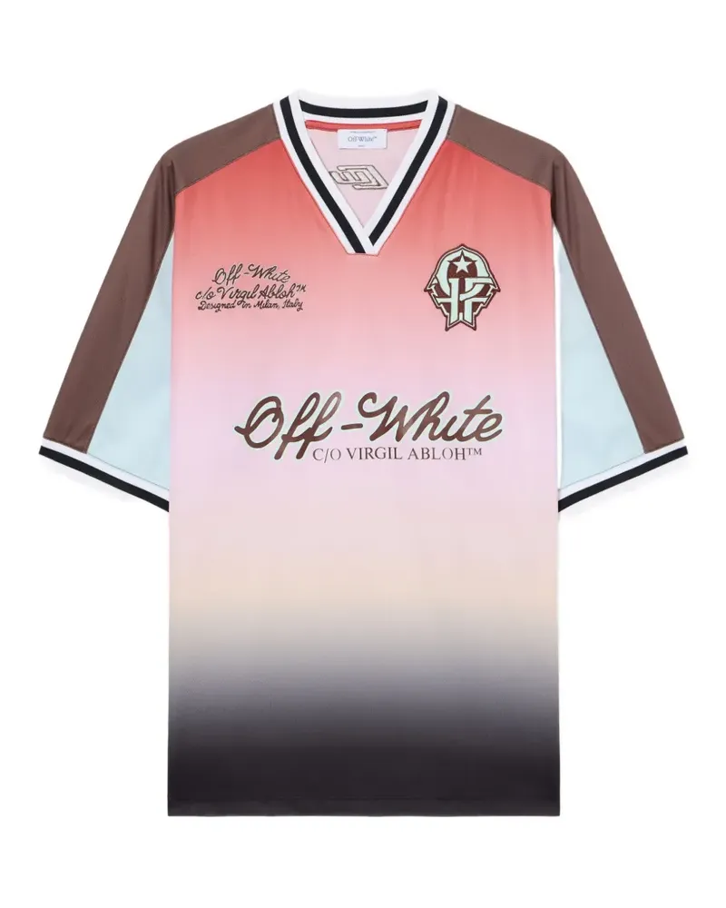 OFF-WHITE Soccer T-Shirt - Rosa Rosa