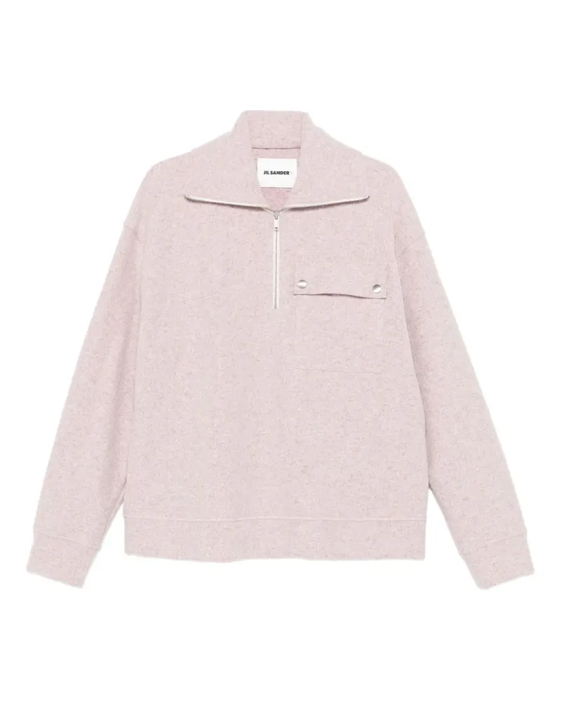 Jil Sander Sweatshirt mit Stehkragen - Rosa Rosa