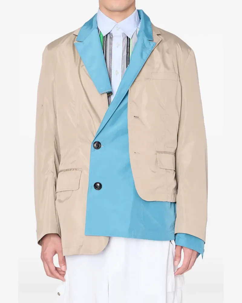 kolor flap-pocket blazer - Nude Nude